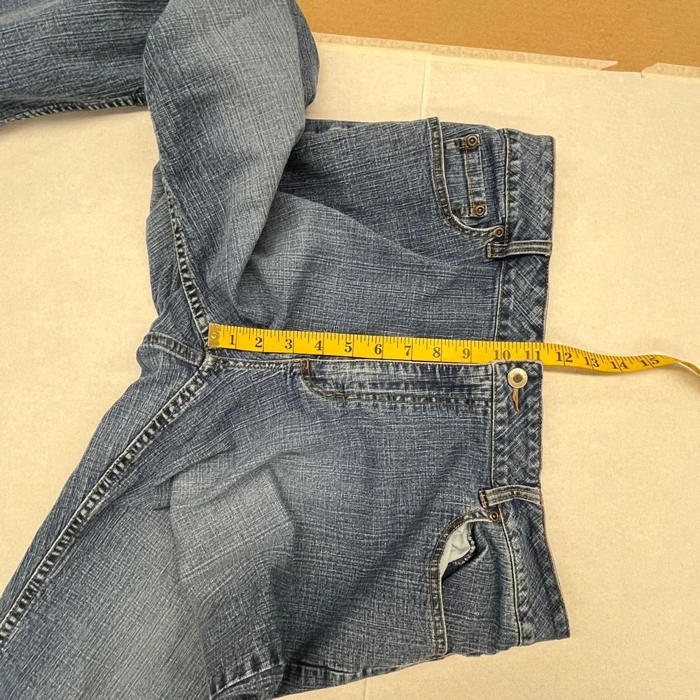 Coldwater Creek Bootcut Jeans Womens 16 Petite Blue Mid Rise Stretch Denim Pants
